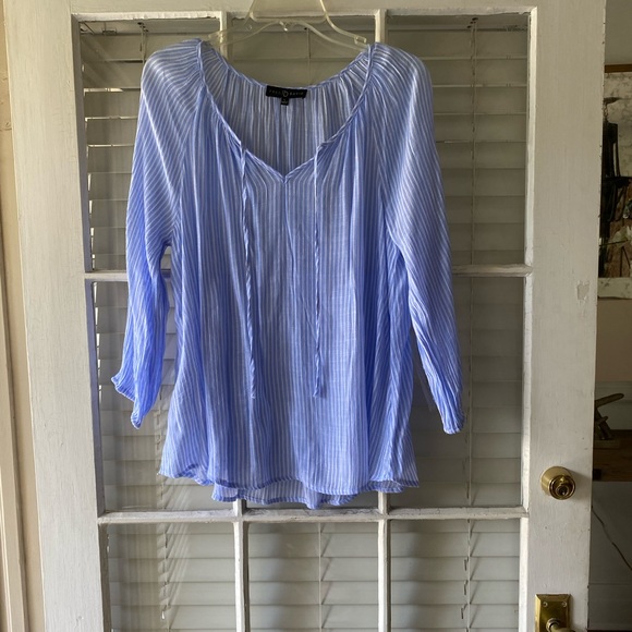 Blue and white stripped tunic L - Picture 1 of 5